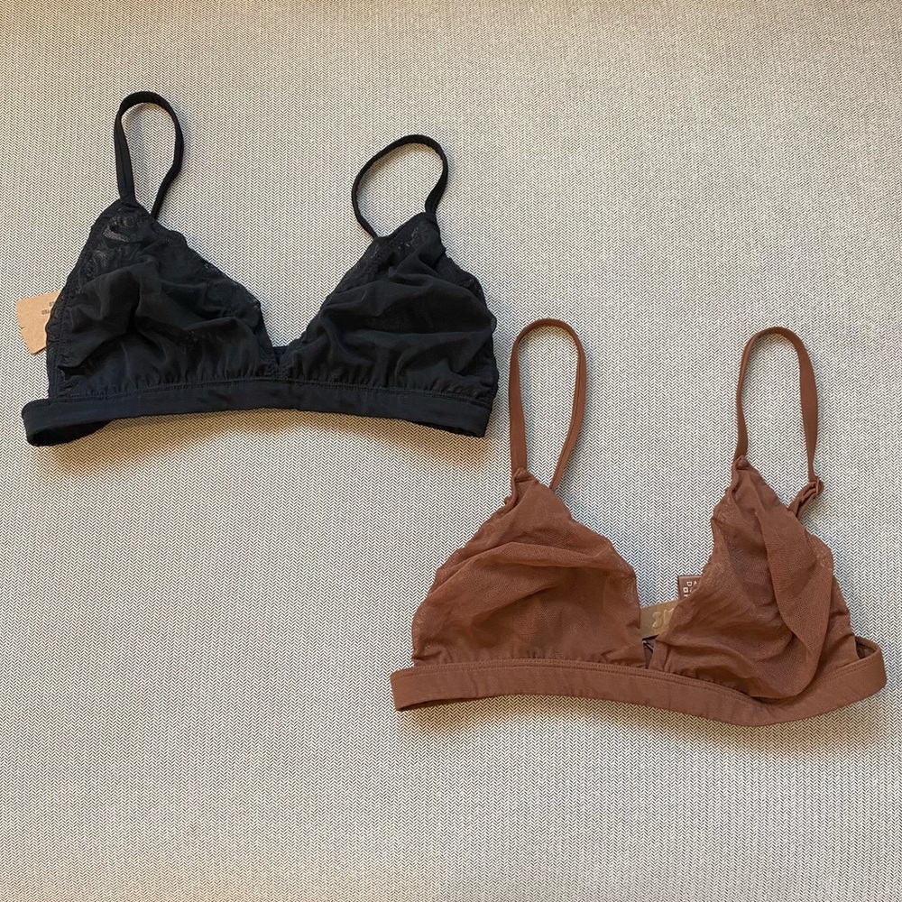 Nwt Skims sheer bralette set (2)